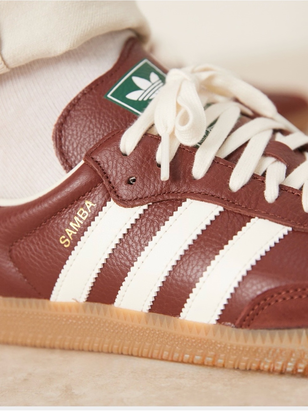 NWT Adidas Samba OG "Fox Brown/Off White" JR0892 - Men's 9.5 / Women's 10.5 - Picture 4 of 5